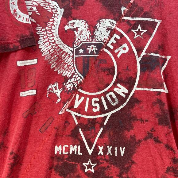 American Fighter T-Shirt Men's Size XL Red White Gorpcore Preppy Short Sleeve - Picture 6 of 11